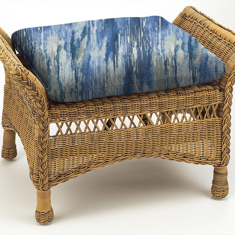 Clarke and Clarke Kaleidoscope Umbra Denim Box Cushion