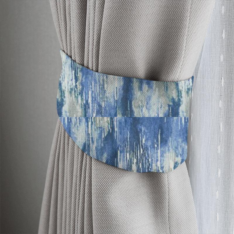 Clarke and Clarke Kaleidoscope Umbra Denim Tieback