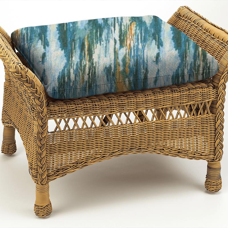 Clarke and Clarke Kaleidoscope Umbra Kingfisher Box Cushion