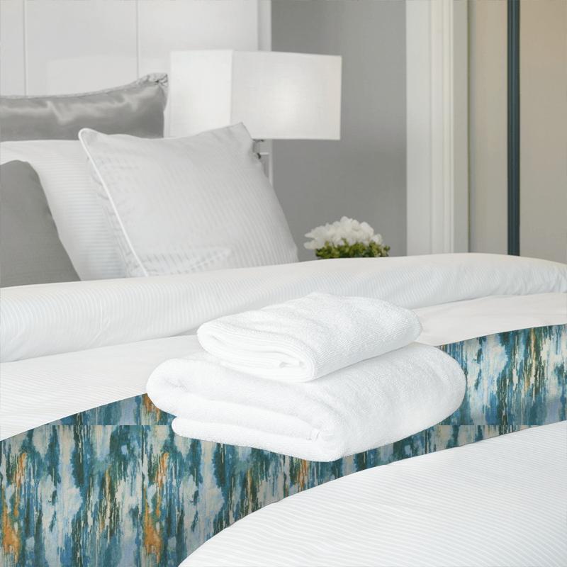 Clarke and Clarke Kaleidoscope Umbra Kingfisher Bed Runner