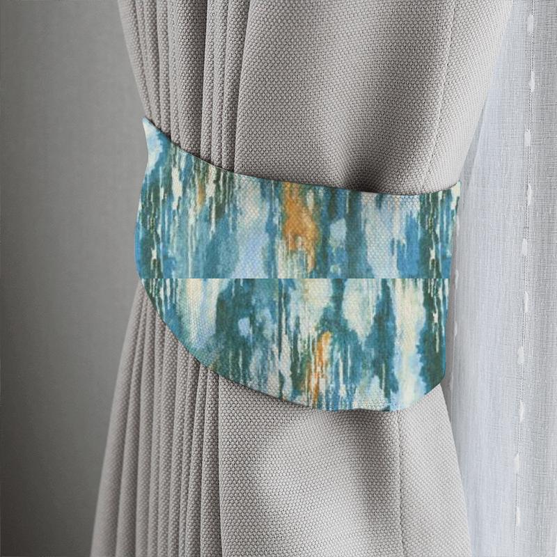 Clarke and Clarke Kaleidoscope Umbra Kingfisher Tieback