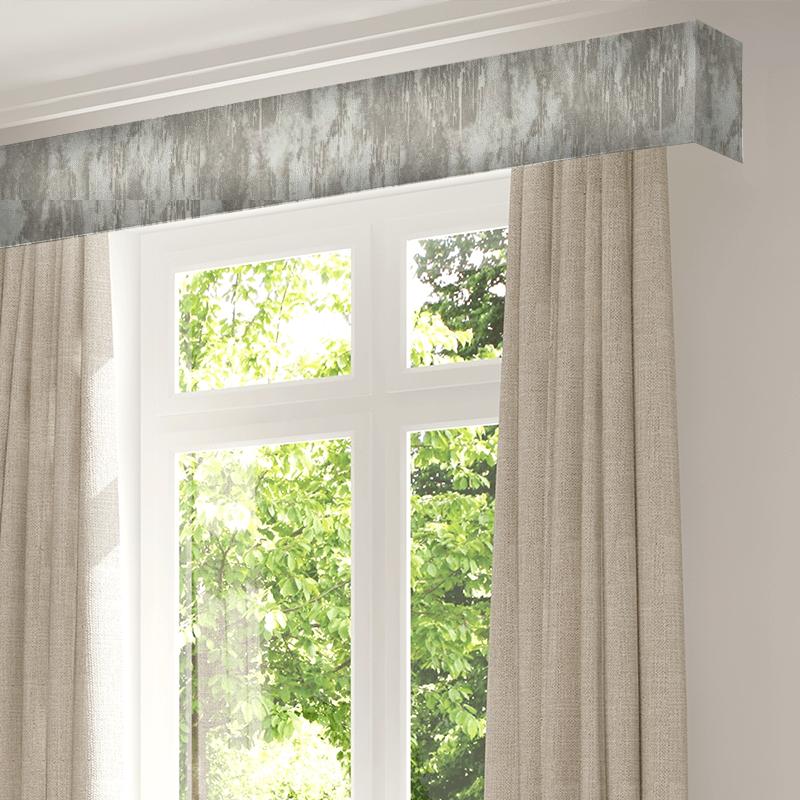 Clarke and Clarke Kaleidoscope Umbra Natural Pelmet