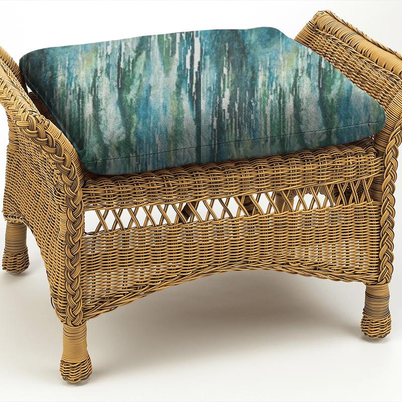 Clarke and Clarke Kaleidoscope Umbra Peacock Box Cushion