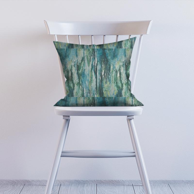 Clarke and Clarke Kaleidoscope Umbra Peacock Cushion