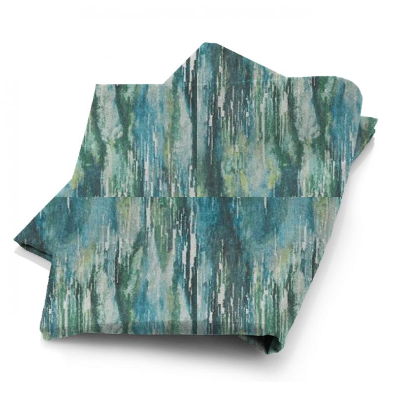Clarke and Clarke Kaleidoscope Umbra Peacock Fabric