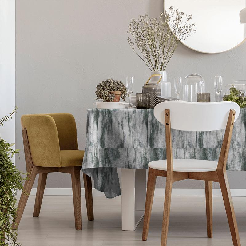 Clarke and Clarke Kaleidoscope Umbra Stone Tablecloth