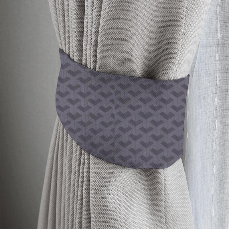 Clarke and Clarke Lusso 2 Struttura Pewter Tieback