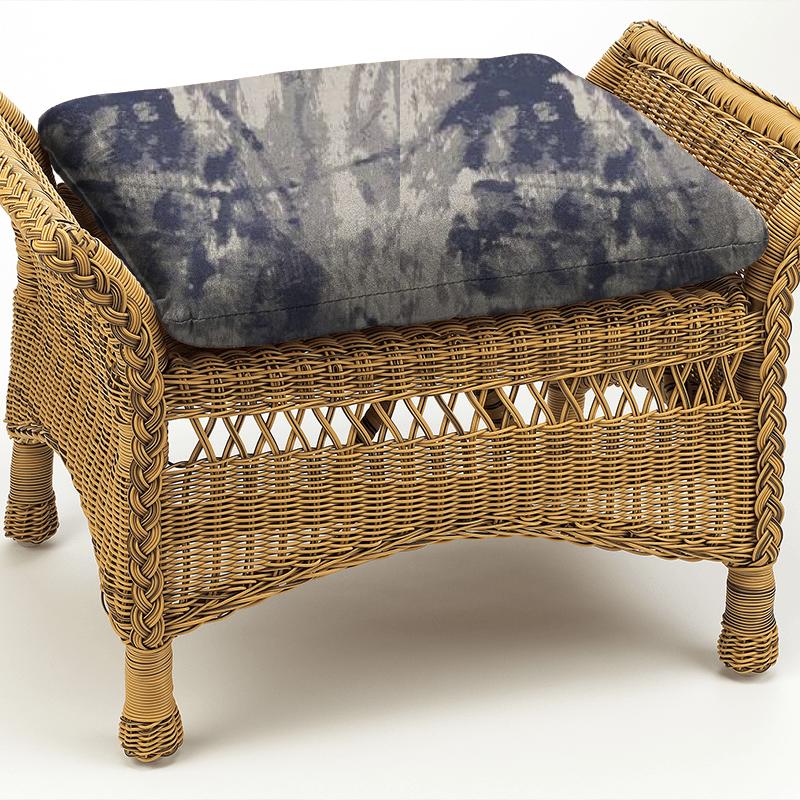 Clarke and Clarke Lusso 2 Tessere Midnight Box Cushion