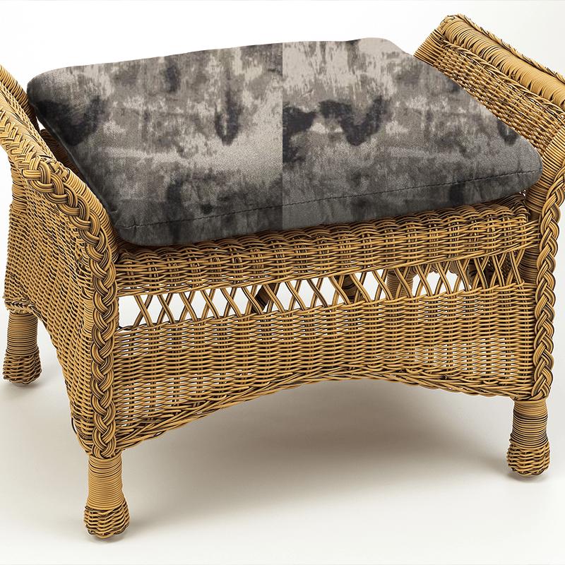 Clarke and Clarke Lusso 2 Tessere Nero Box Cushion