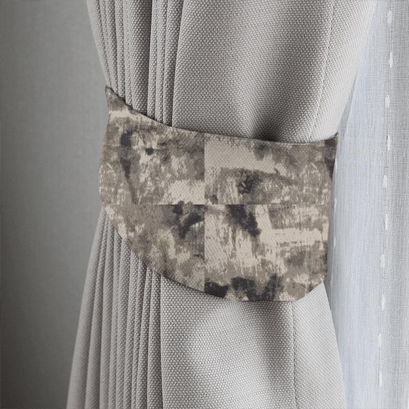 Clarke and Clarke Lusso 2 Tessere Nero Tieback