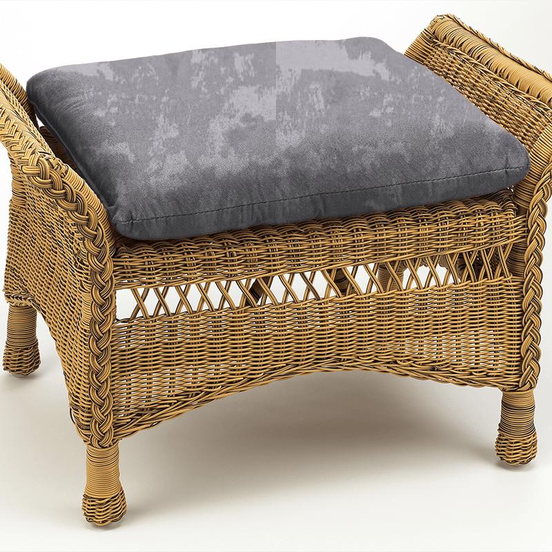 Clarke and Clarke Lusso 2 Tessere Pewter Box Cushion