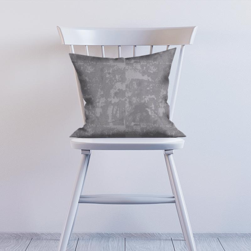 Clarke and Clarke Lusso 2 Tessere Pewter Cushion