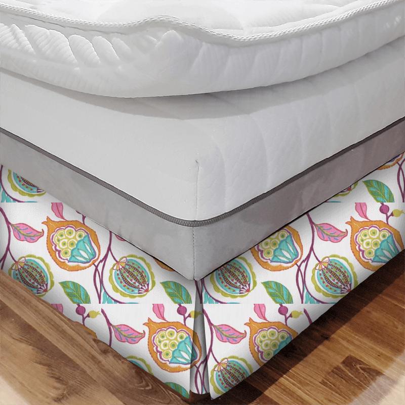 Clarke and Clarke Oriental Garden Kayo Summer Bed Base Valance