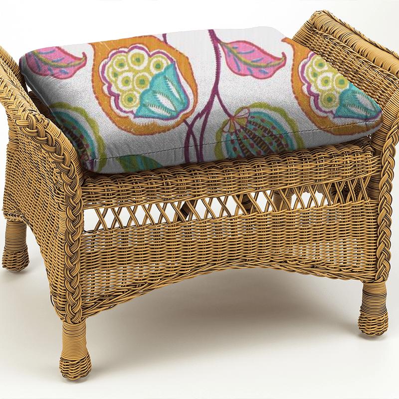 Clarke and Clarke Oriental Garden Kayo Summer Box Cushion