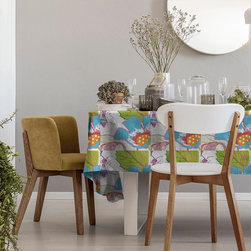 Clarke and Clarke Oriental Garden Lotus Summer Tablecloth