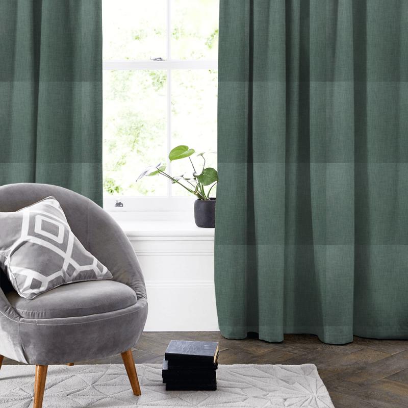 iLiv Plains & Textures 9 Eltham Aquamarine Made To Measure Curtain