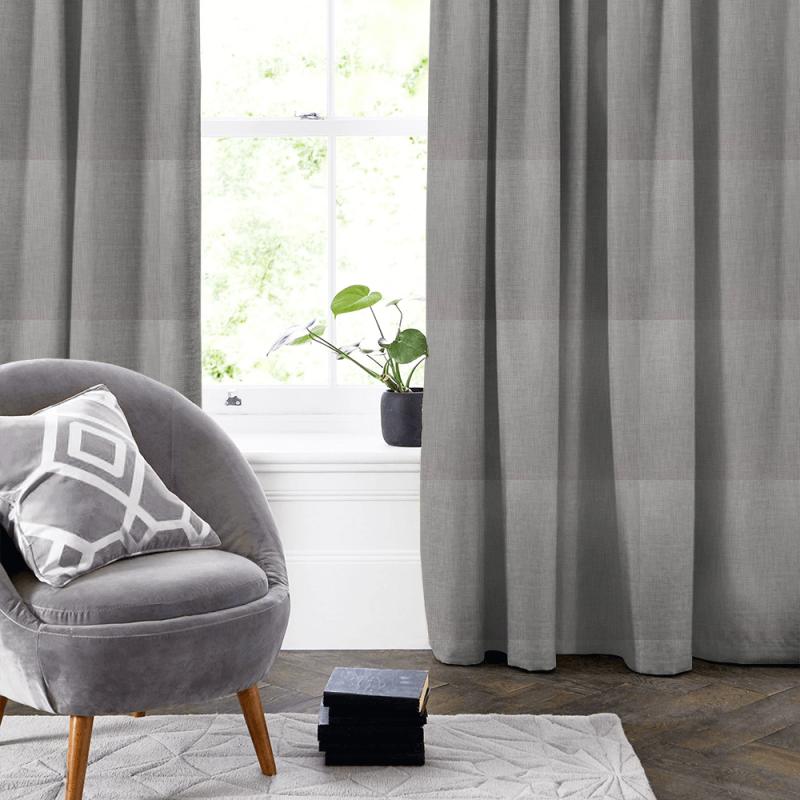 iLiv Plains & Textures 9 Eltham Grey Made To Measure Curtain