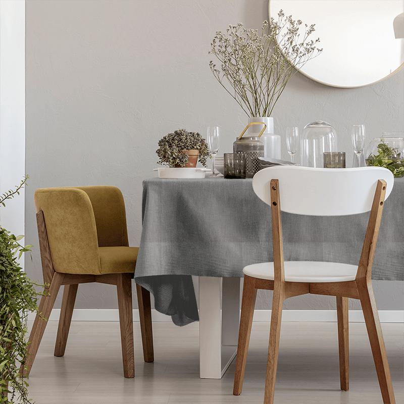 iLiv Plains & Textures 9 Eltham Grey Tablecloth