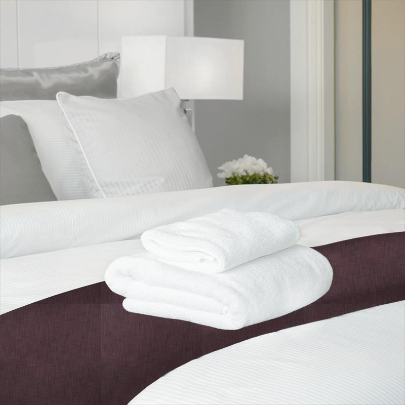 iLiv Plains & Textures 9 Eltham Plum Bed Runner