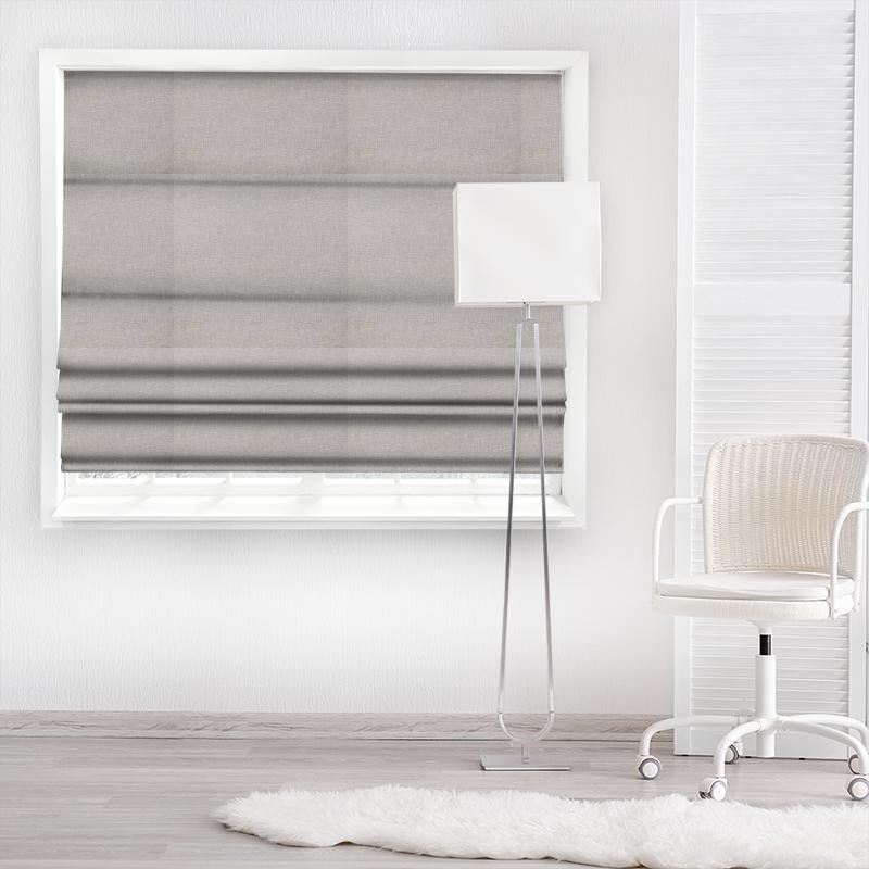 iLiv Plains & Textures 8 Zoya Grey Made To Measure Roman Blind