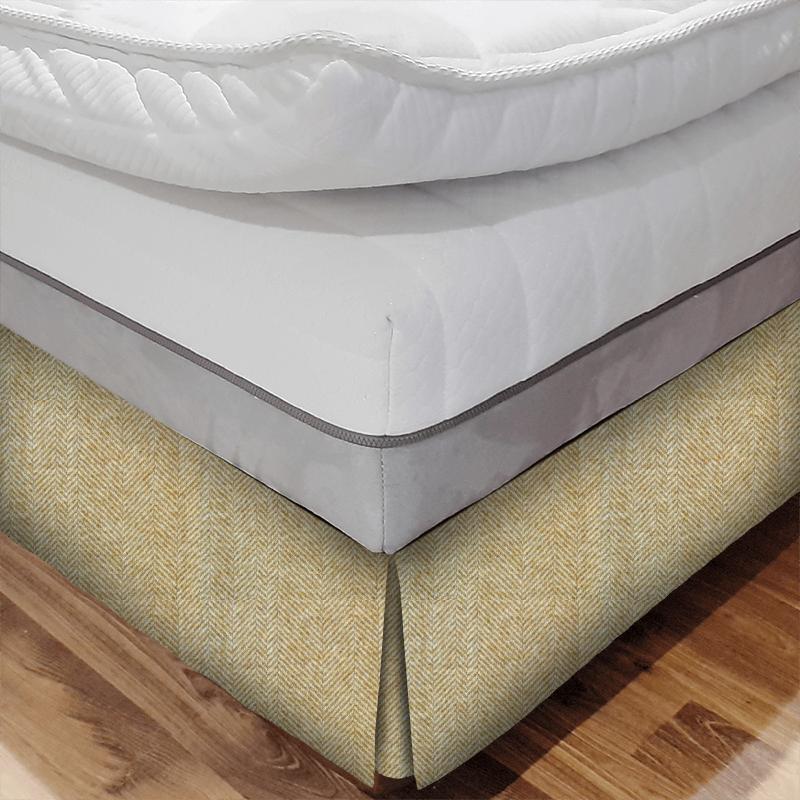 Abraham Moon Moorland Glen Clova Yellow Bed Base Valance