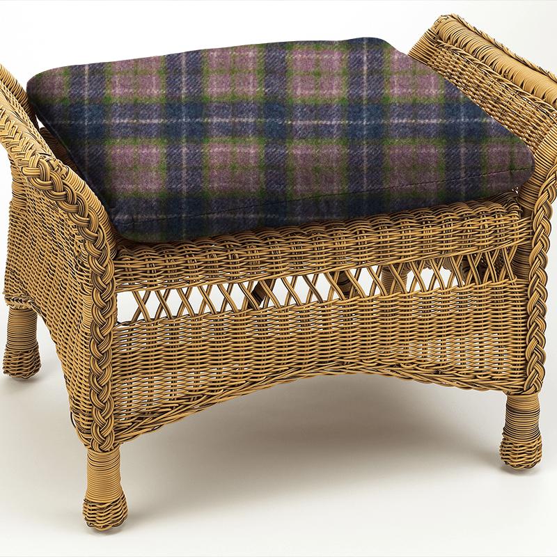 Clarke and Clarke Boston FR Mason Midnight Box Cushion