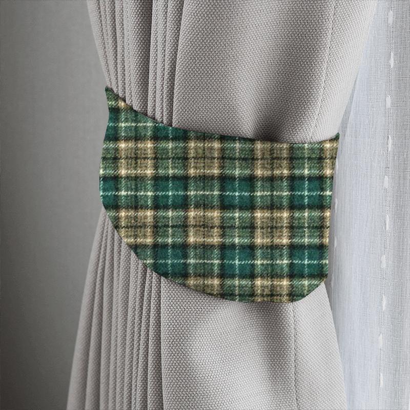 Clarke and Clarke Boston FR Mason Mocha Tieback