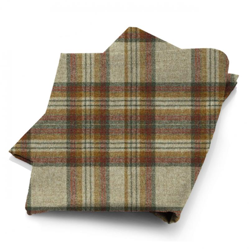 Clarke and Clarke Boston FR Mason Spice Fabric