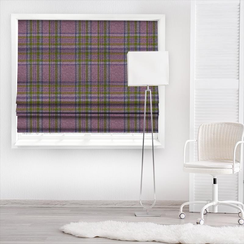 Clarke and Clarke Boston FR Monterrey Chartreuse Made To Measure Roman Blind