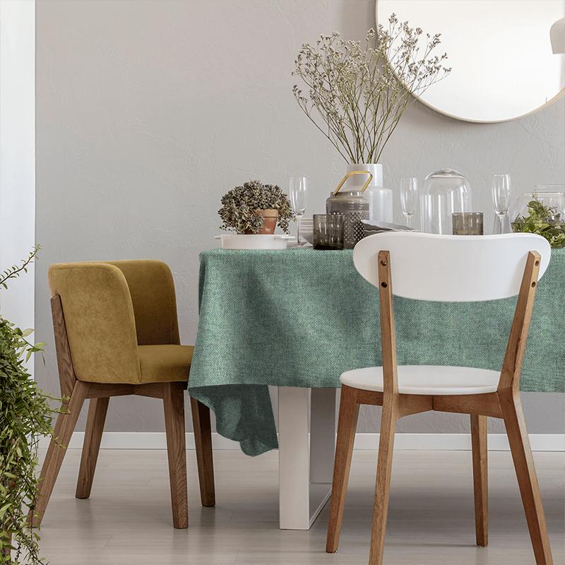Clarke and Clarke Boston FR Monterrey Mocha Tablecloth