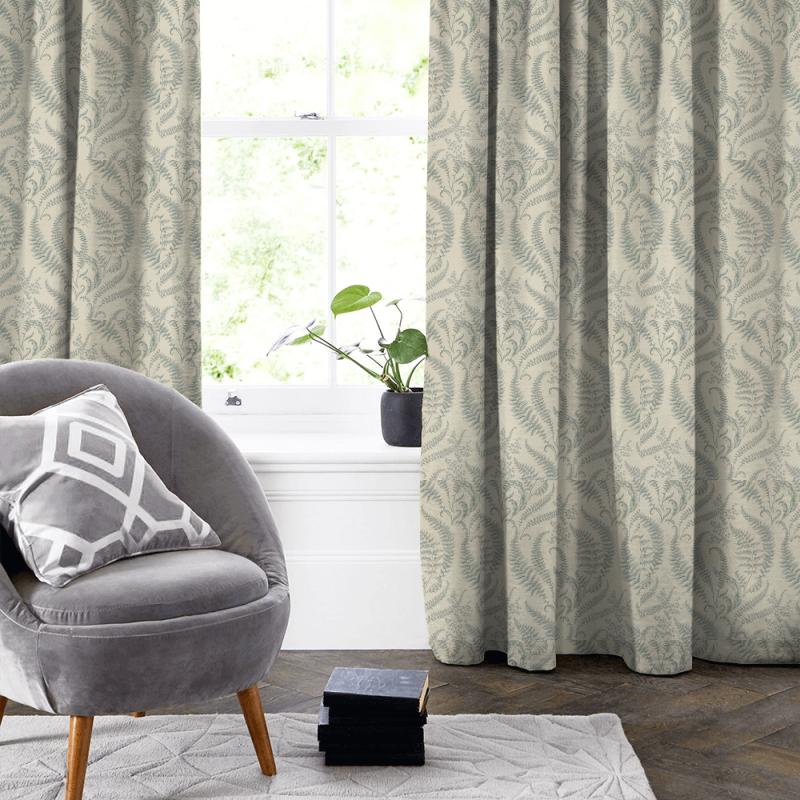 Clarke and Clarke Eden Folium Mineral Made To Measure Curtain