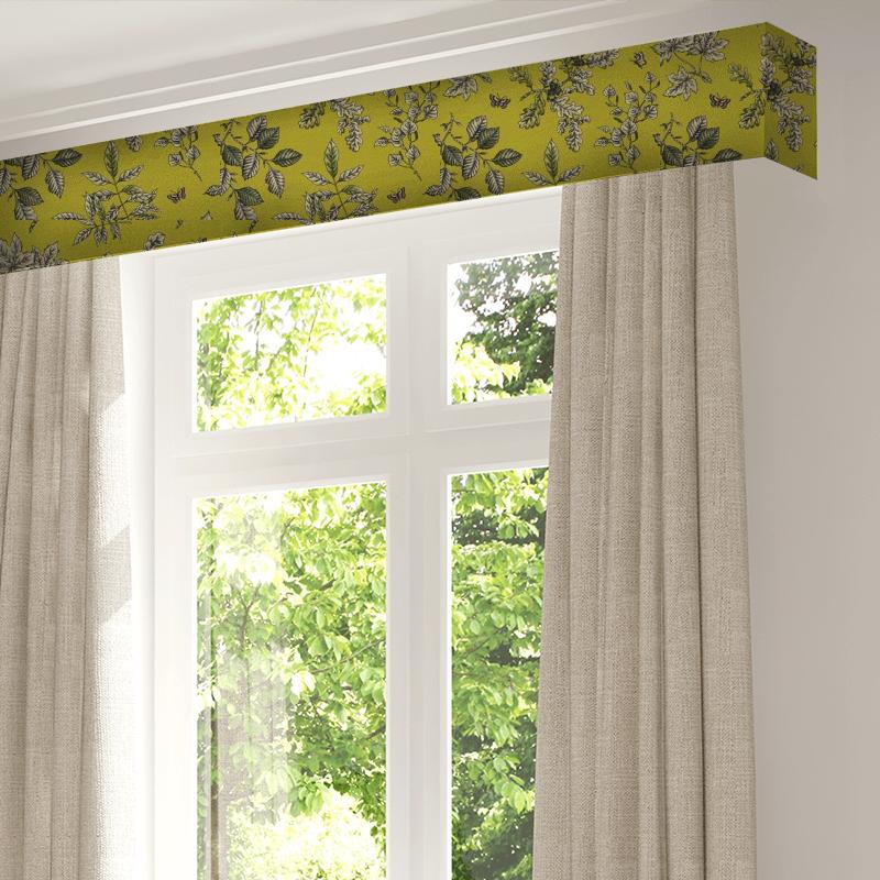 Clarke and Clarke Eden Hortus Chartreuse Pelmet