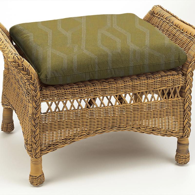 Clarke and Clarke Martello Labyrinth Citron Box Cushion