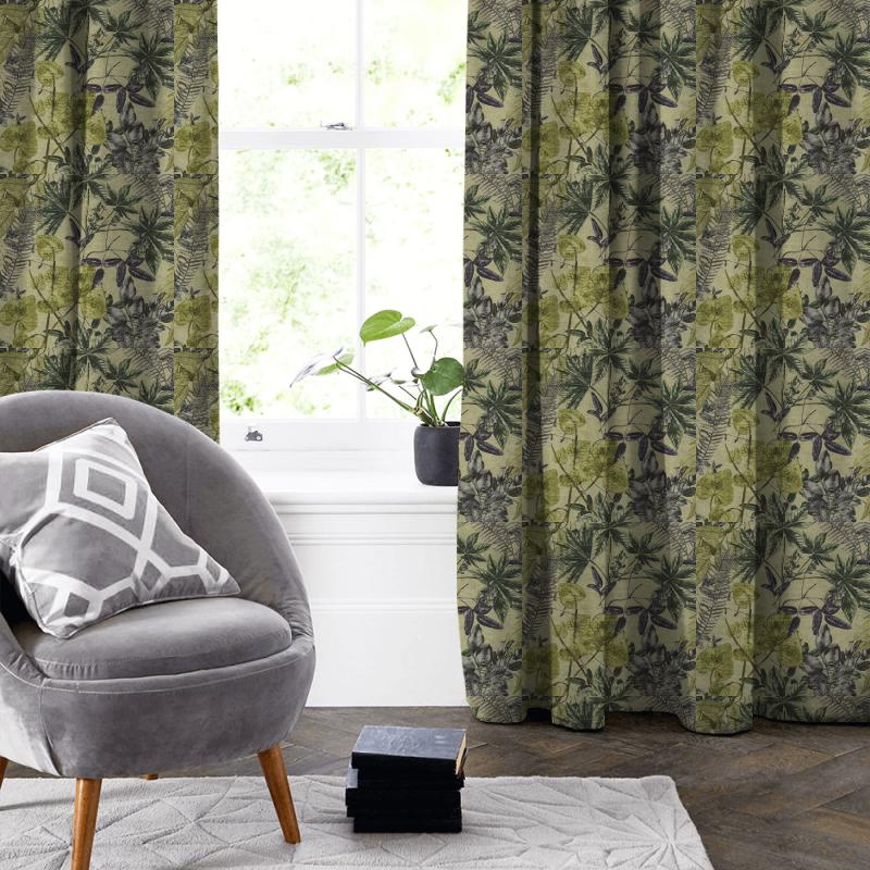 Clarke and Clarke Martello Madagascar Forest Made To Measure Curtain