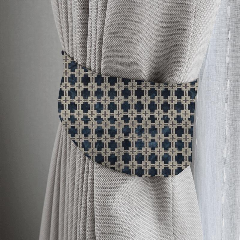 Clarke and Clarke Martello Maui Midnight Tieback