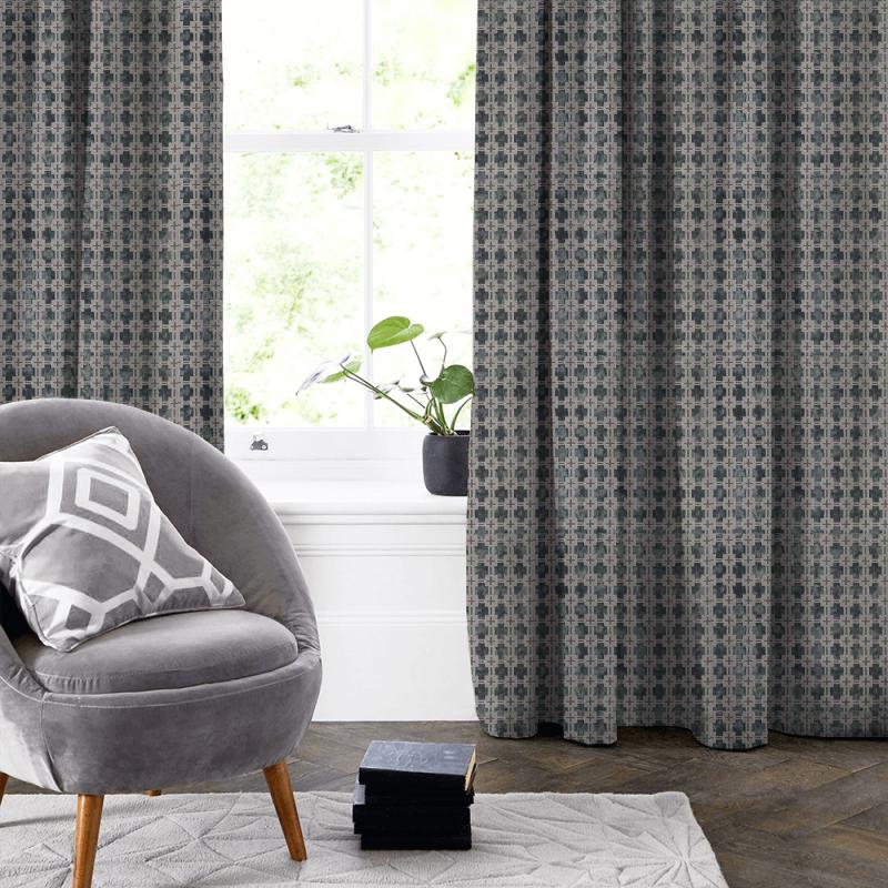 Clarke and Clarke Martello Maui Mineral Made To Measure Curtain