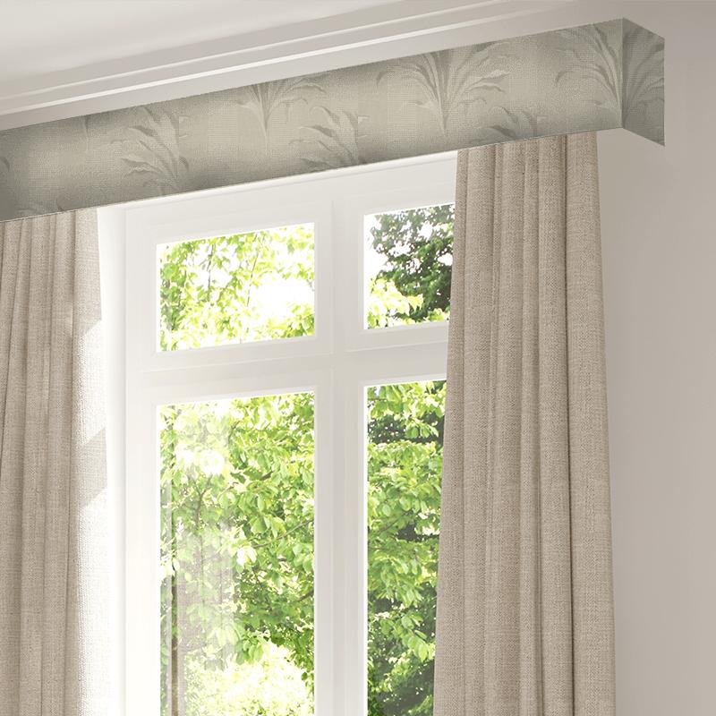 Clarke and Clarke Martello Palma Linen Pelmet