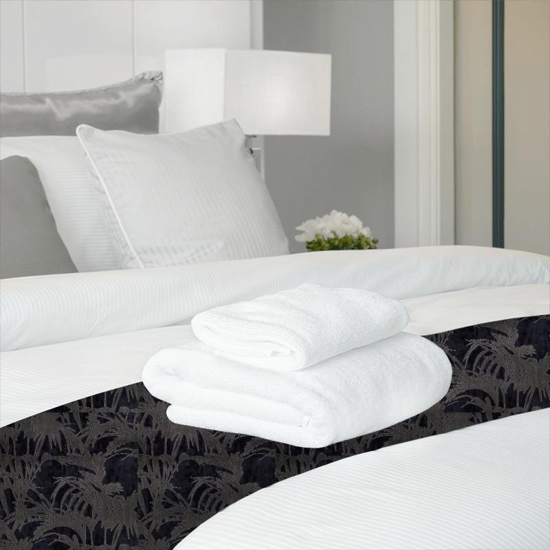 Clarke and Clarke Martello Tropicale Midnight Bed Runner