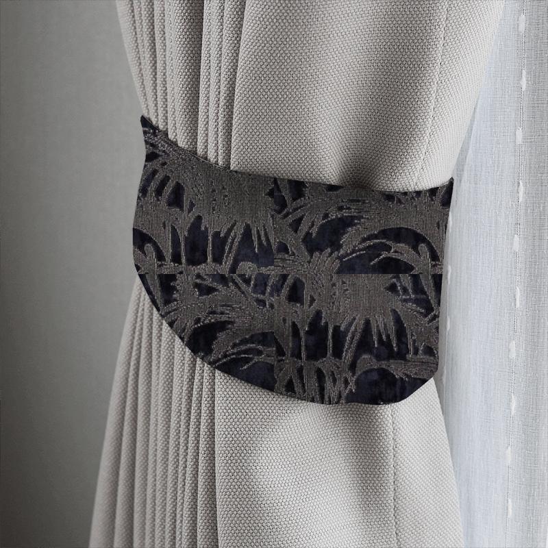Clarke and Clarke Martello Tropicale Midnight Tieback