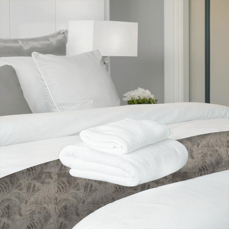 Clarke and Clarke Martello Tropicale Mocha Bed Runner