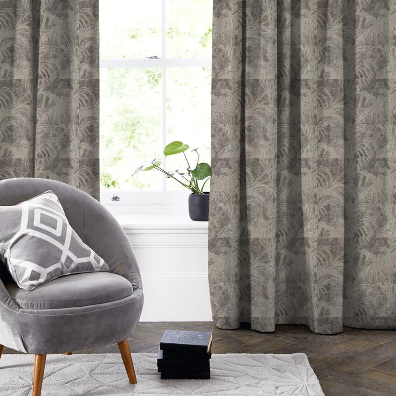 Clarke and Clarke Martello Tropicale Mocha Made To Measure Curtain