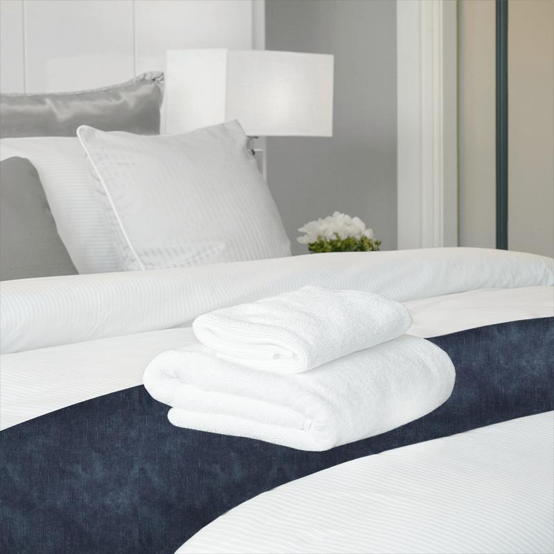 Clarke and Clarke Novara Martello Midnight Bed Runner