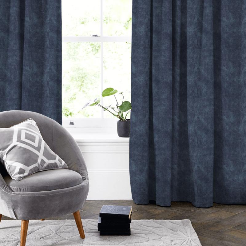 Martello Midnight Made To Measure Curtain Clarke and Clarke Novara Martello Midnight Made To Measure Curtain