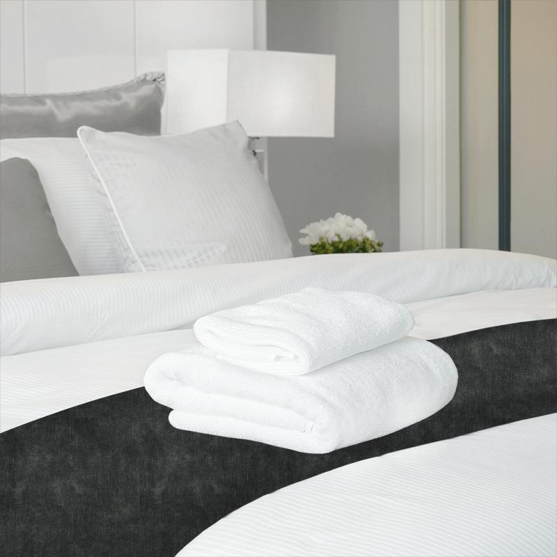 Clarke and Clarke Novara Martello Raven Bed Runner