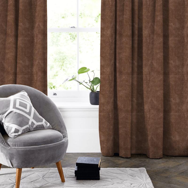 Clarke and Clarke Novara Martello Sienna Made To Measure Curtain