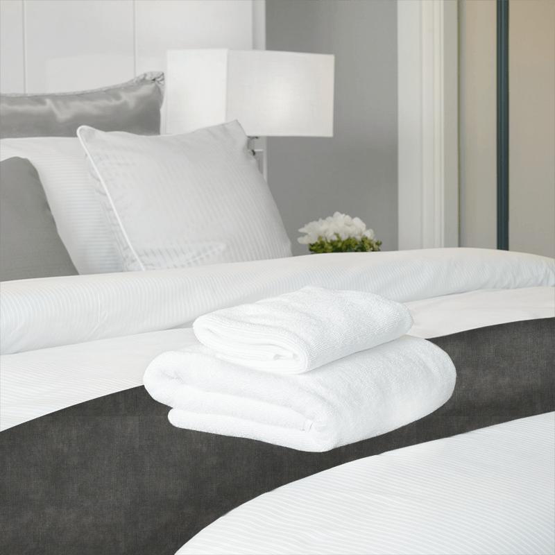 Clarke and Clarke Novara Martello Smoke Bed Runner