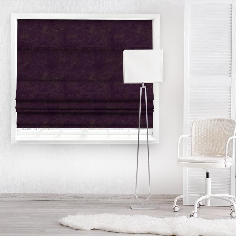Studio G Alonso Nola Aubergine Made To Measure Roman Blind