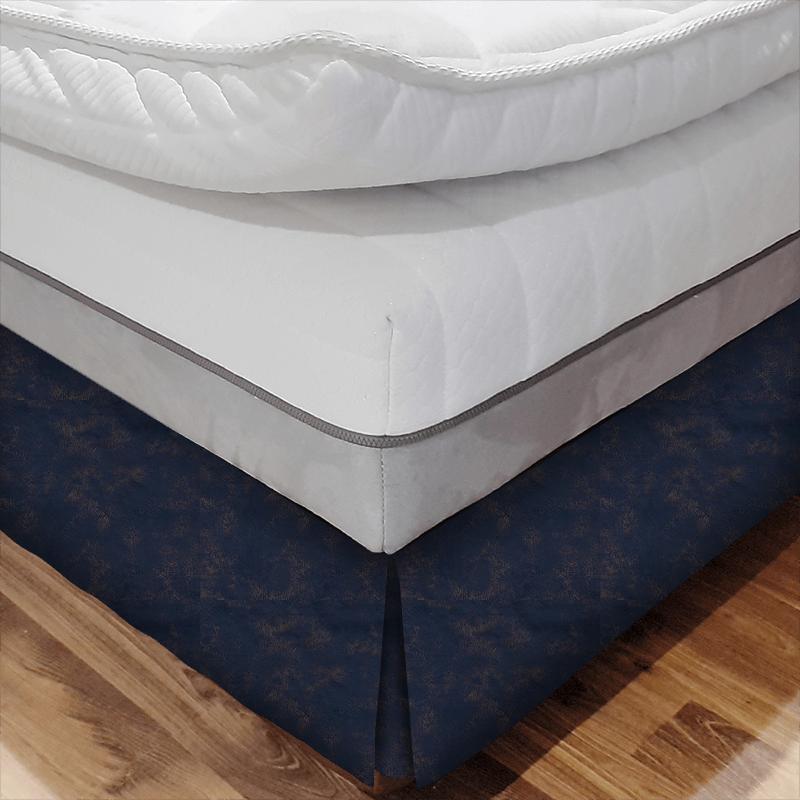 Studio G Alonso Nola Indigo Bed Base Valance