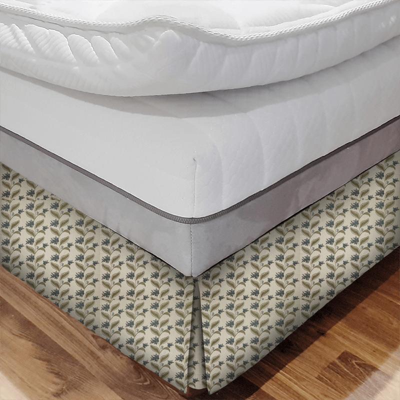 iLiv Arts & Crafts Berry Vine Indigo Bed Base Valance