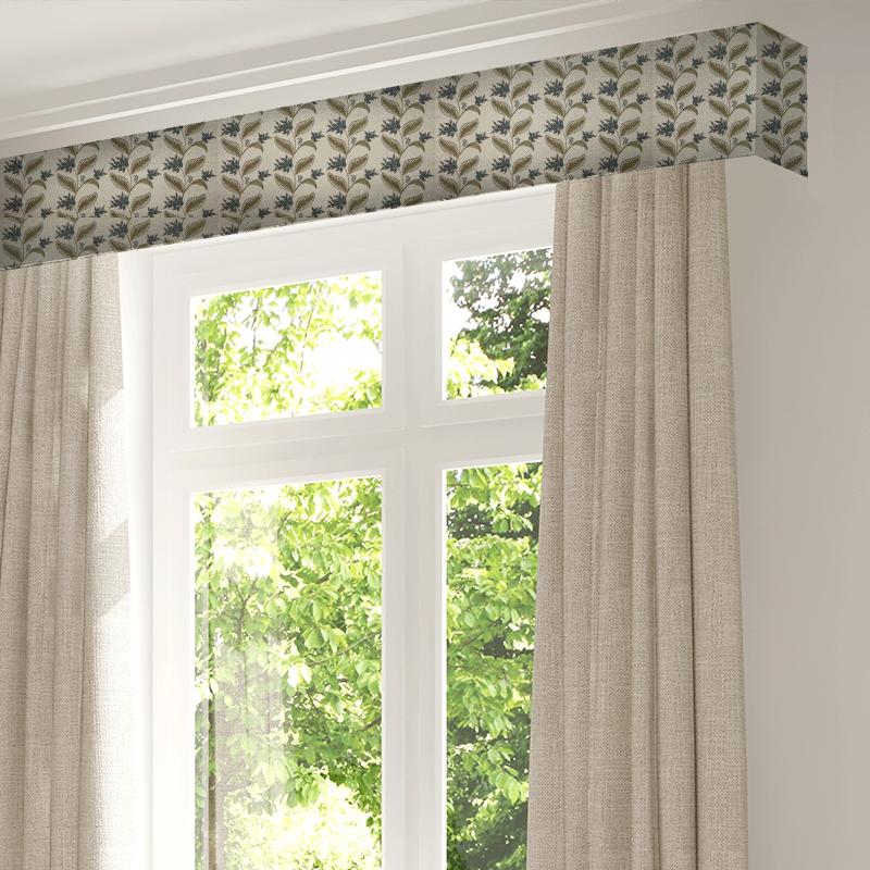 iLiv Arts & Crafts Berry Vine Indigo Pelmet